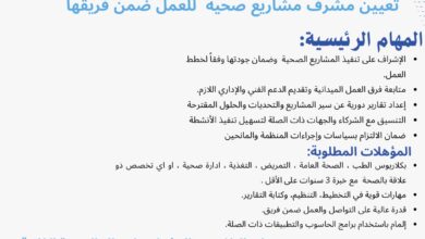 إعلان_وظيفة | تعلن جمعية العون المباشر الكويتية عن رغبتها في تعيين مشرف 13 IMG ٢٠٢٥٠٩٢١ ١٣٢٣١٤