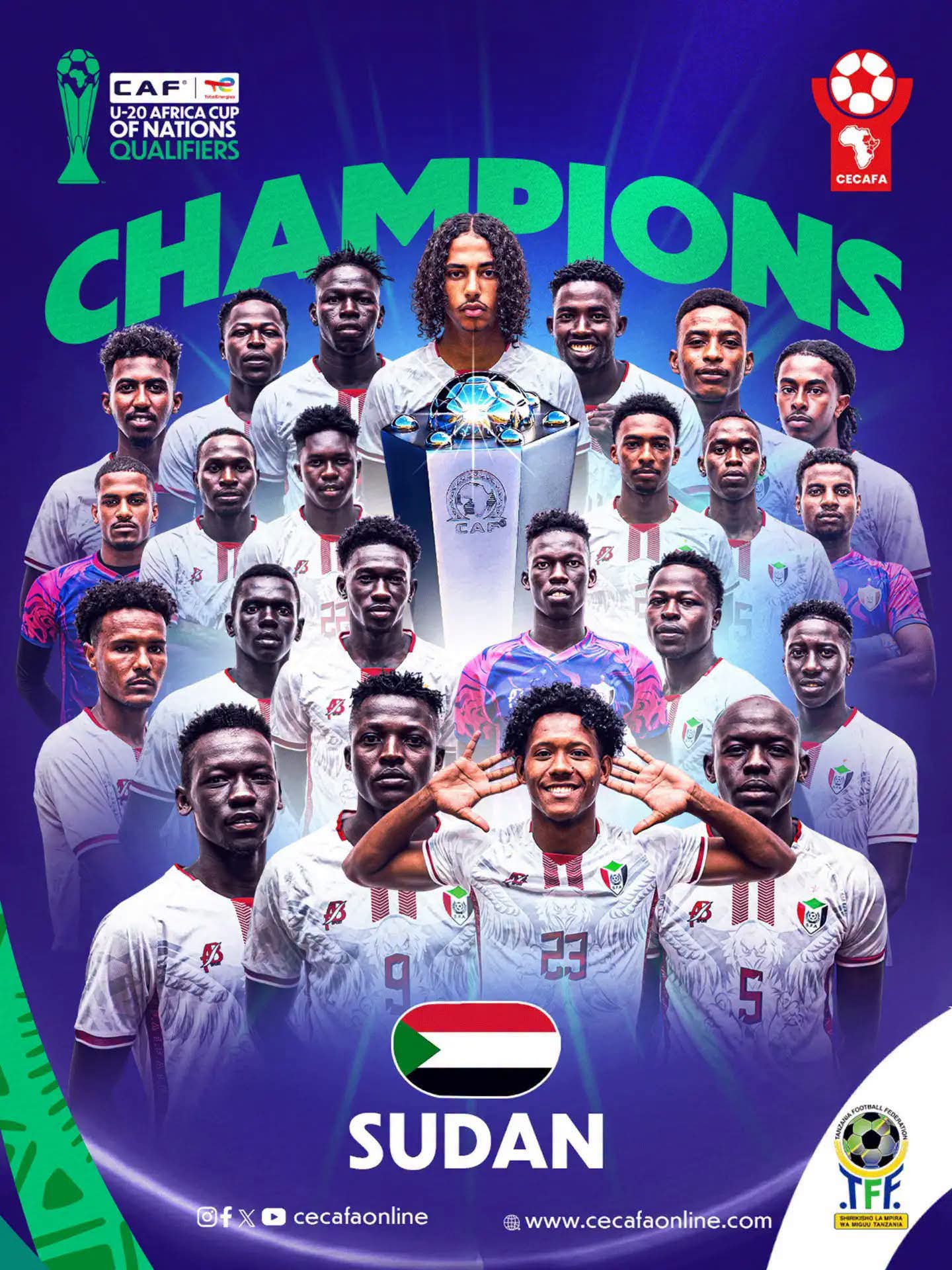 منتخب السودان يتوج بطلًا لسيكافا تحت 20 عامًا 1 FB IMG 1790265160028